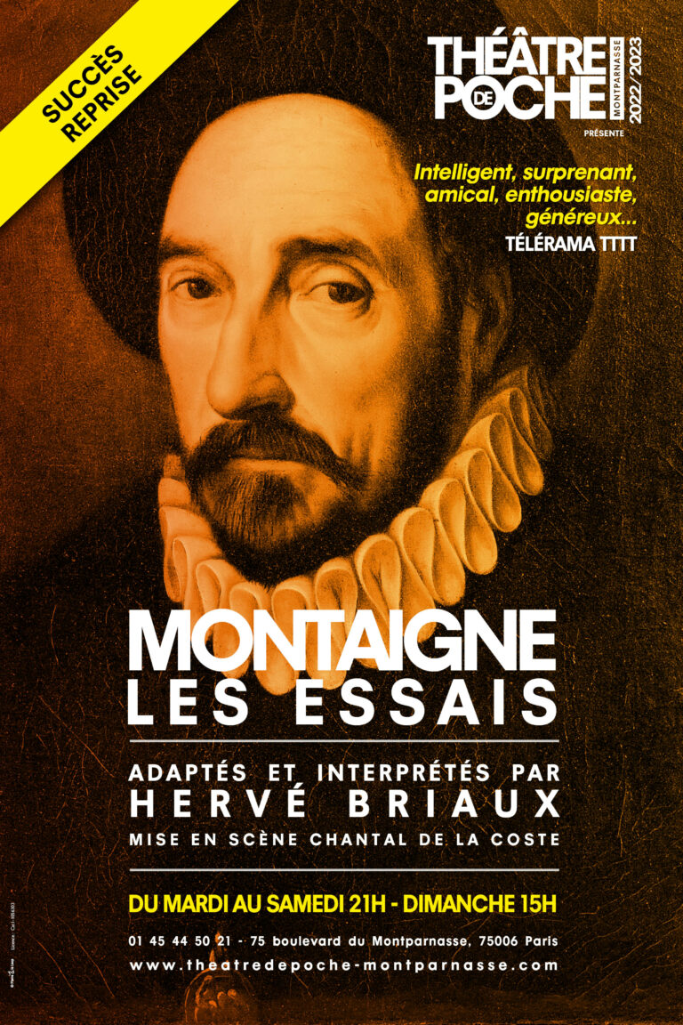Montaigne, les essais – Théâtre de poche